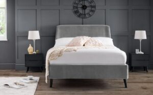 Vaikun Velvet Fabric Bed Frame – 5ft King Size
