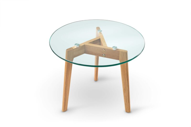 Round Glass Side Table - Image 2