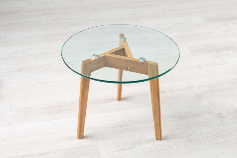 Round Glass Side Table